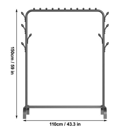 Heavy Duty Clothes Rail Rack Hanging Garment Display Stand Shoe Storage Shelf AU