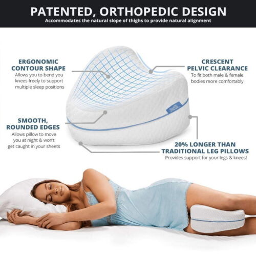 Leg Knee Foam Support Pillow Soothing Pain Relief for Sciatica Back HIPS Joints