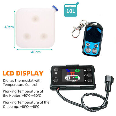 12V Diesel Heater 5KW Air Tank Remote Control LCD Thermostat Caravan Motorhome