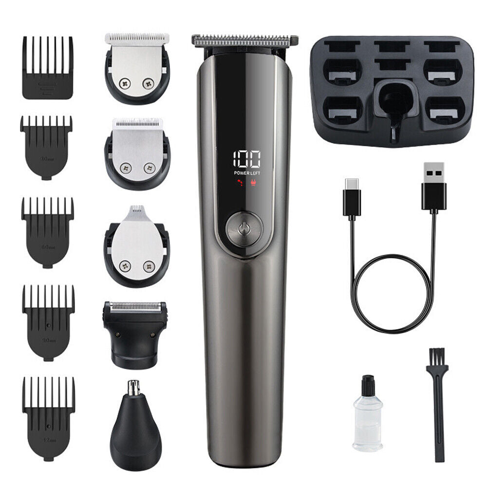 Men's Electric Shaver Trimmer Bald Razor Rechargeable Beard Shaving Machine