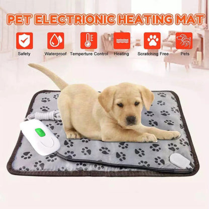 Pet Electric Heating Pad Heated Mat Warmer Blanket Bed for Dog Cat Puppy 45x45CM