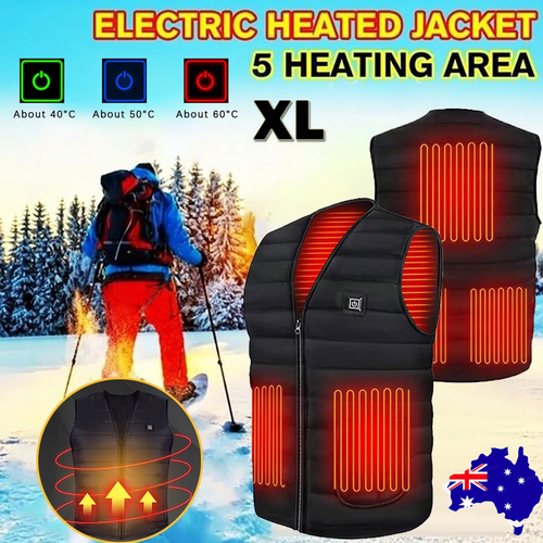 Heated Vest for Men & Women, Smart heated Jacket, Battery Not Included XL