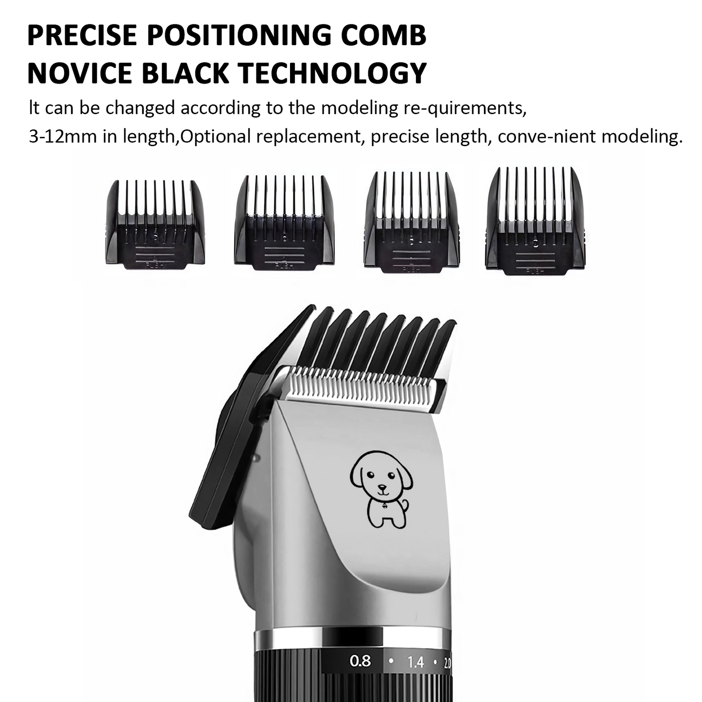 Electric Dog Cat Grooming Kit Pet Hair Shaver Trimmer Cordless Scissors Clipper Spare Head