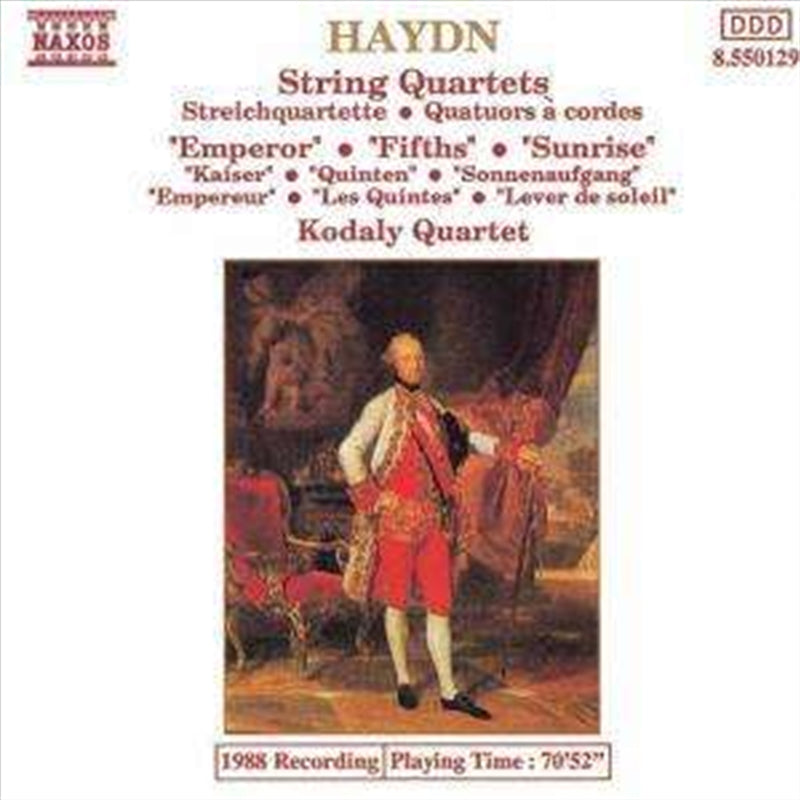 Haydn Emperor / Fifths - Kodaly Quartet Cd Album