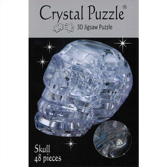 Skull,Clear, 3d Crystal Puzzle