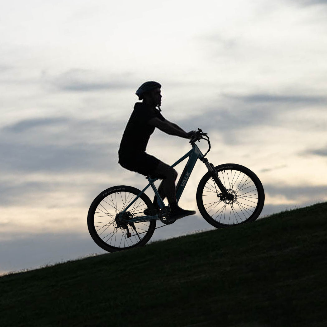 VALK Vortex 3 Electric Bike, Medium Frame Mountain ebike, Metallic Teal