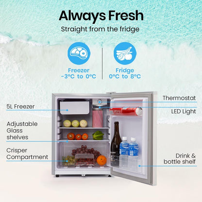 GECKO 70L Portable Fridge Freezer for Car Camping Caravans Fridges Refrigerator Cooler 12V/24V/240V