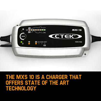 CTEK MXS 10 Amp Smart Battery Charger 12V Car Caravan RV Boat Marine AGM