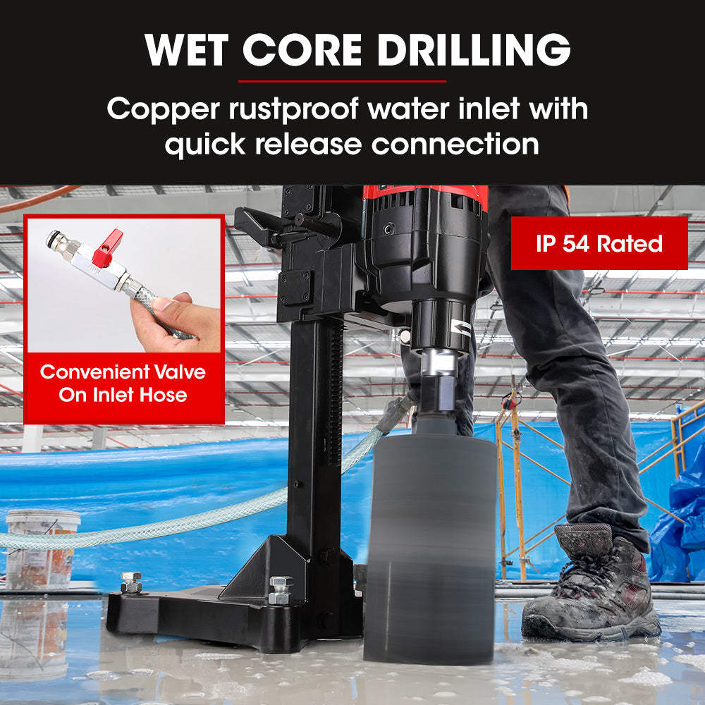 BAUMR-AG 3200W 280mm Concrete Core Drill with Stand Rig