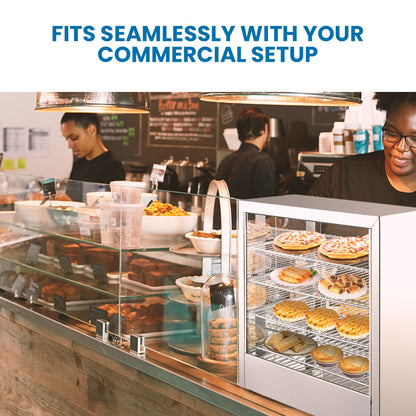 EUROCHEF Electric Food Warmer Display, 1000W, 4-Tier Stainless Steel