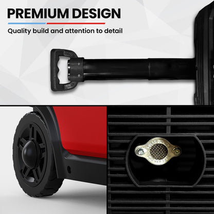 GENPOWER 6.2kW Peak 6.0kW Inverter Generator, Push Button & Remote Start, 15L Tank, Portable w/ Wheels, Camping, Backup