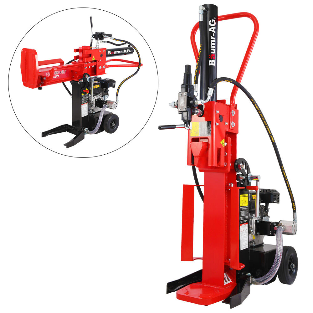 BAUMR-AG 20 Tonne Petrol Hydraulic Wood Log Splitter, Horizontal and Vertical Logsplitter - HPS500
