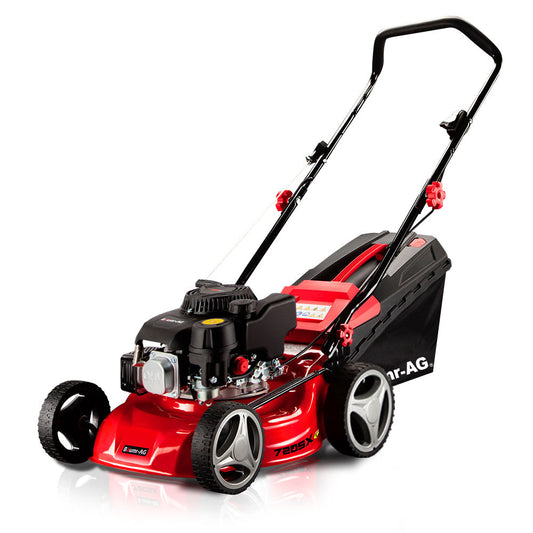 Baumr-AG Lawn Mower 139CC 17 Petrol Push Lawnmower 4-Stroke Engine Catch