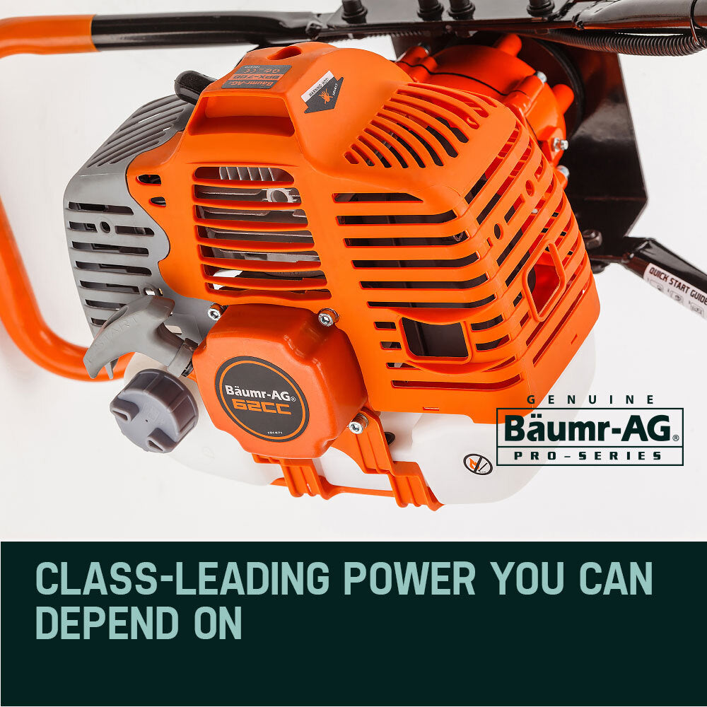 Baumr-AG Post Hole Digger 62CC Posthole Earth Auger Fence Borer Petrol Drill Bit