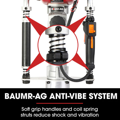 Baumr-AG 38cc 4-Stroke 40cc Petrol Post Driver, with Carry Case & 3 Piling Sleeves