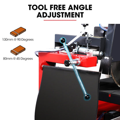 BAUMR-AG 2200W 450mm 18" Brick & Masonry Table Saw, Electric Tile Concrete Cutting, with Stand