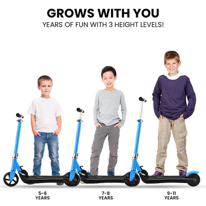 ROVO KIDS Electric Scooter Lithium Ride-On Foldable E-Scooter 125W Rechargeable, Blue