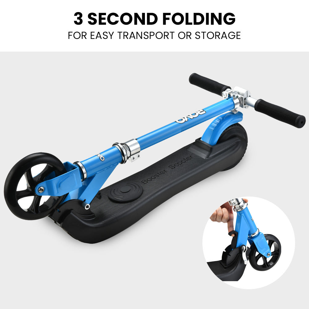 ROVO KIDS Electric Scooter Lithium Ride-On Foldable E-Scooter 125W Rechargeable, Blue