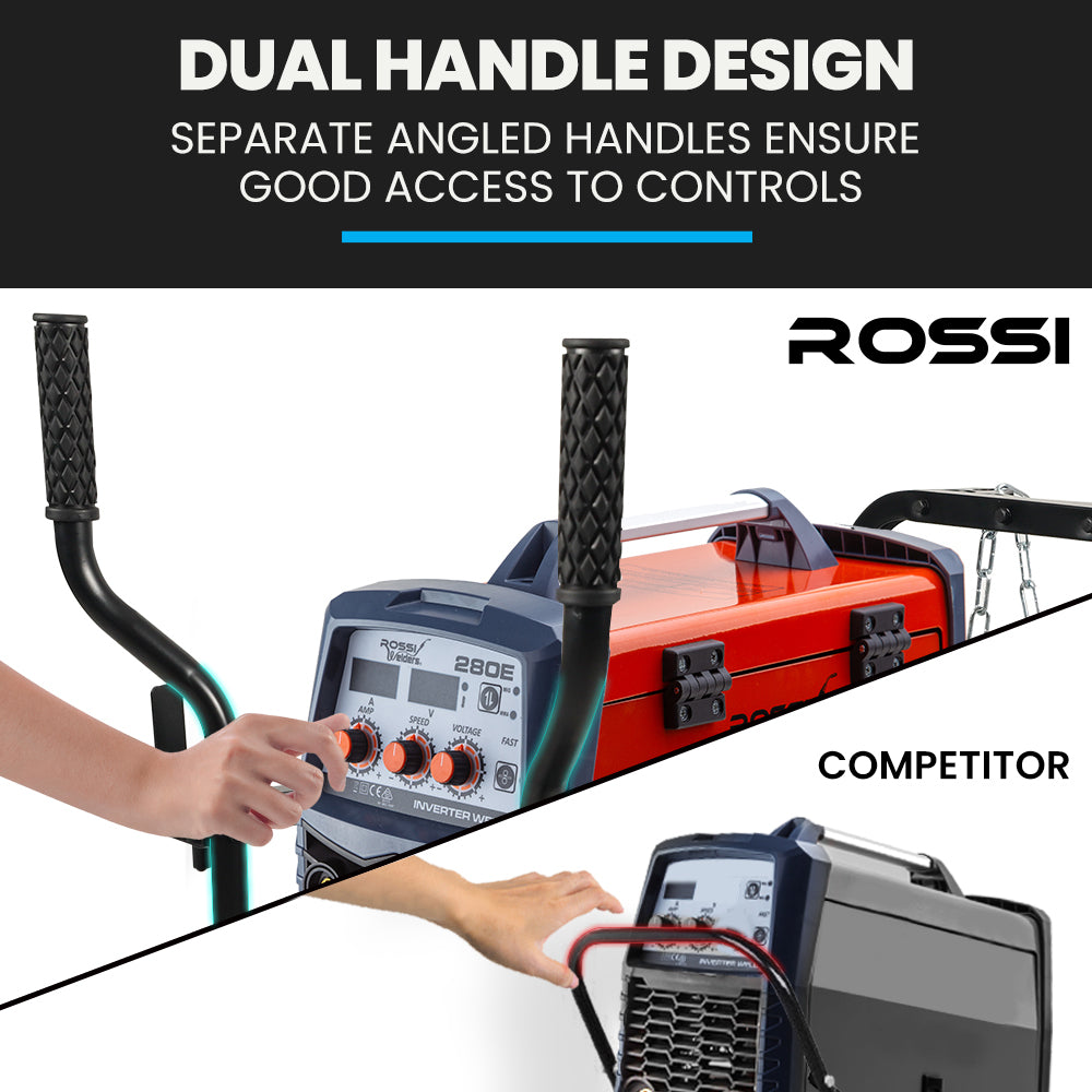 ROSSI Heavy-Duty 160kg Capacity Welding Cart Trolley, with Consumables Case