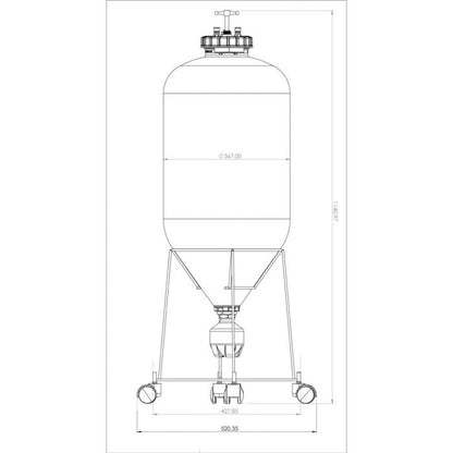 Keg King - Fermenter King Uni Tank - 60L Fermenter