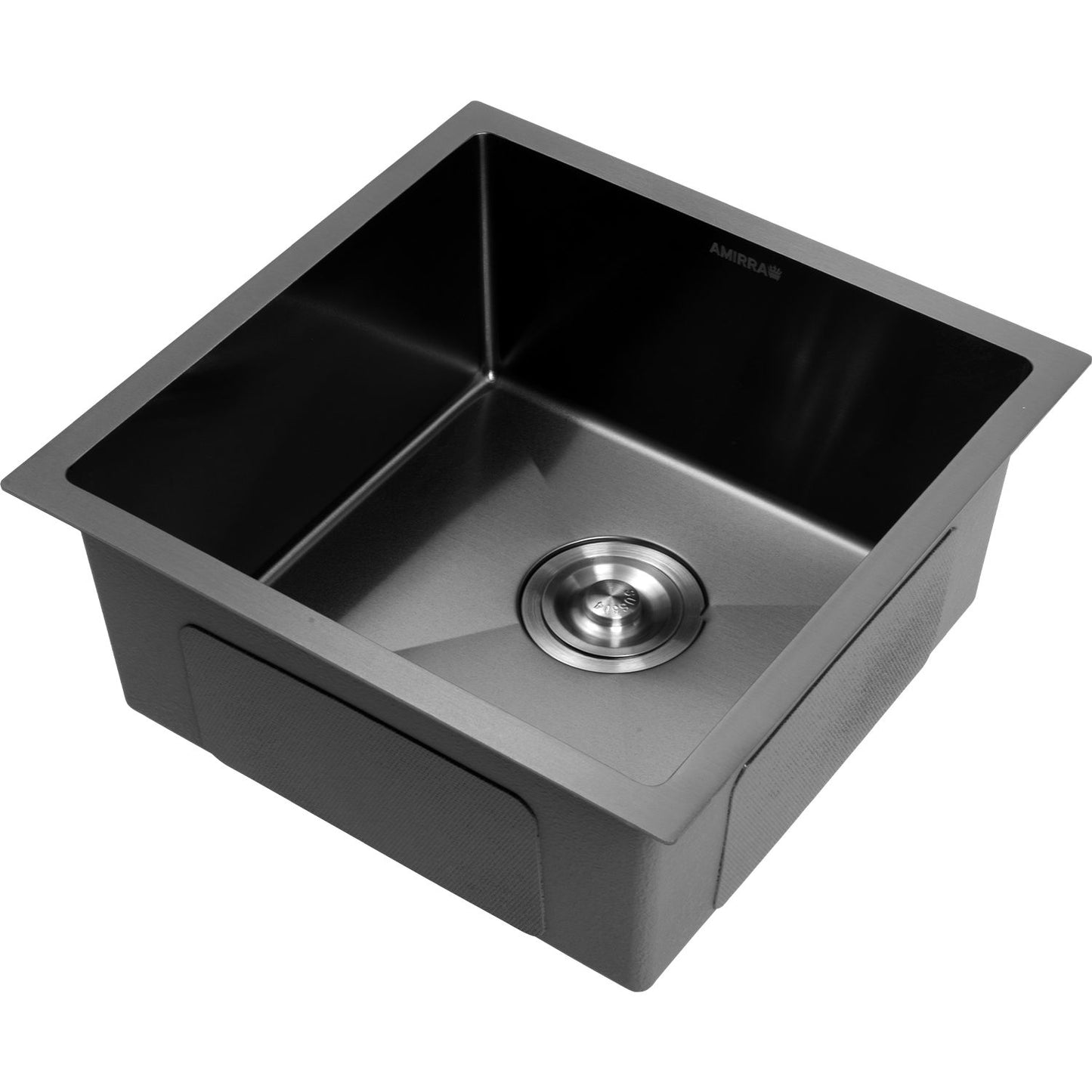 AMIRRA Kitchen Stainless Steel Sink 440mm x 440mm with Nano Coating (Silver Black) AMR-KS-101-LH