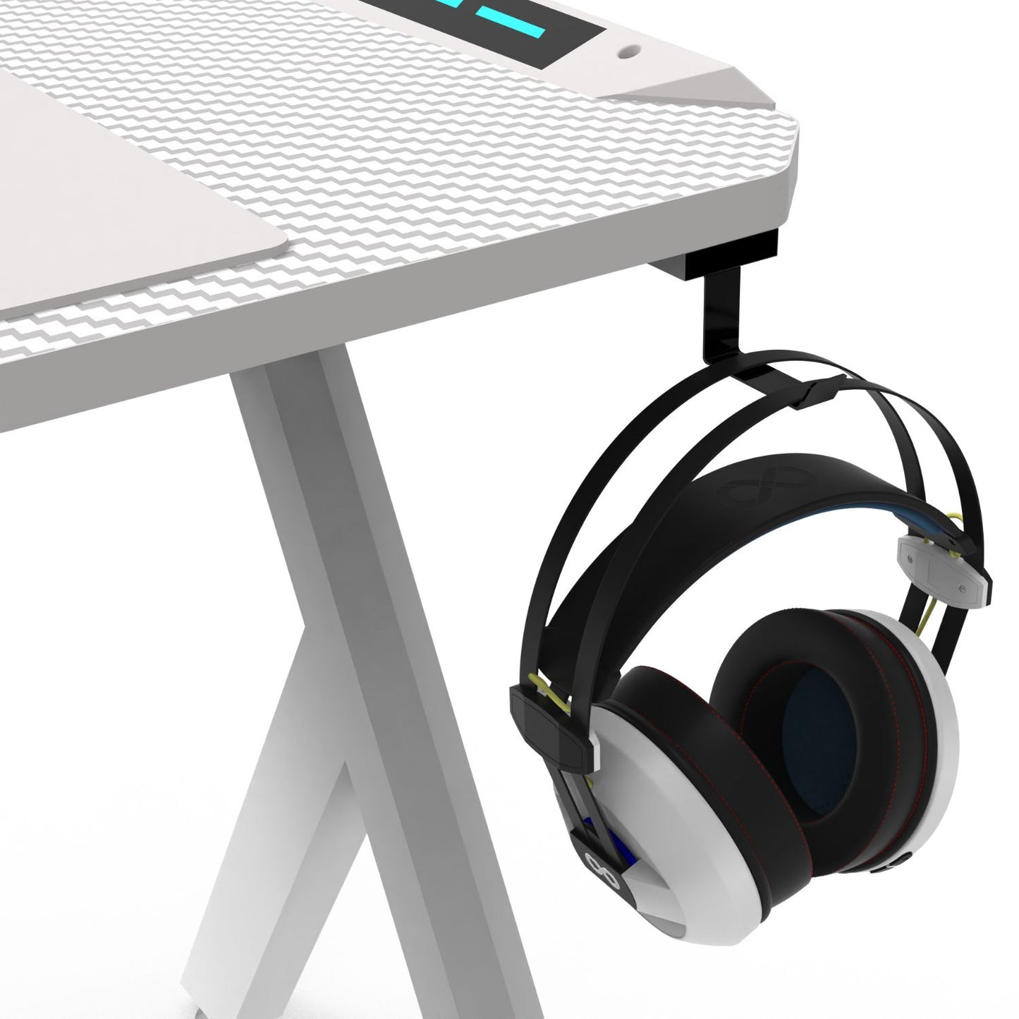 EKKIO RGB Gaming Desk Y Shape White 140cm EK-GD-104-AL