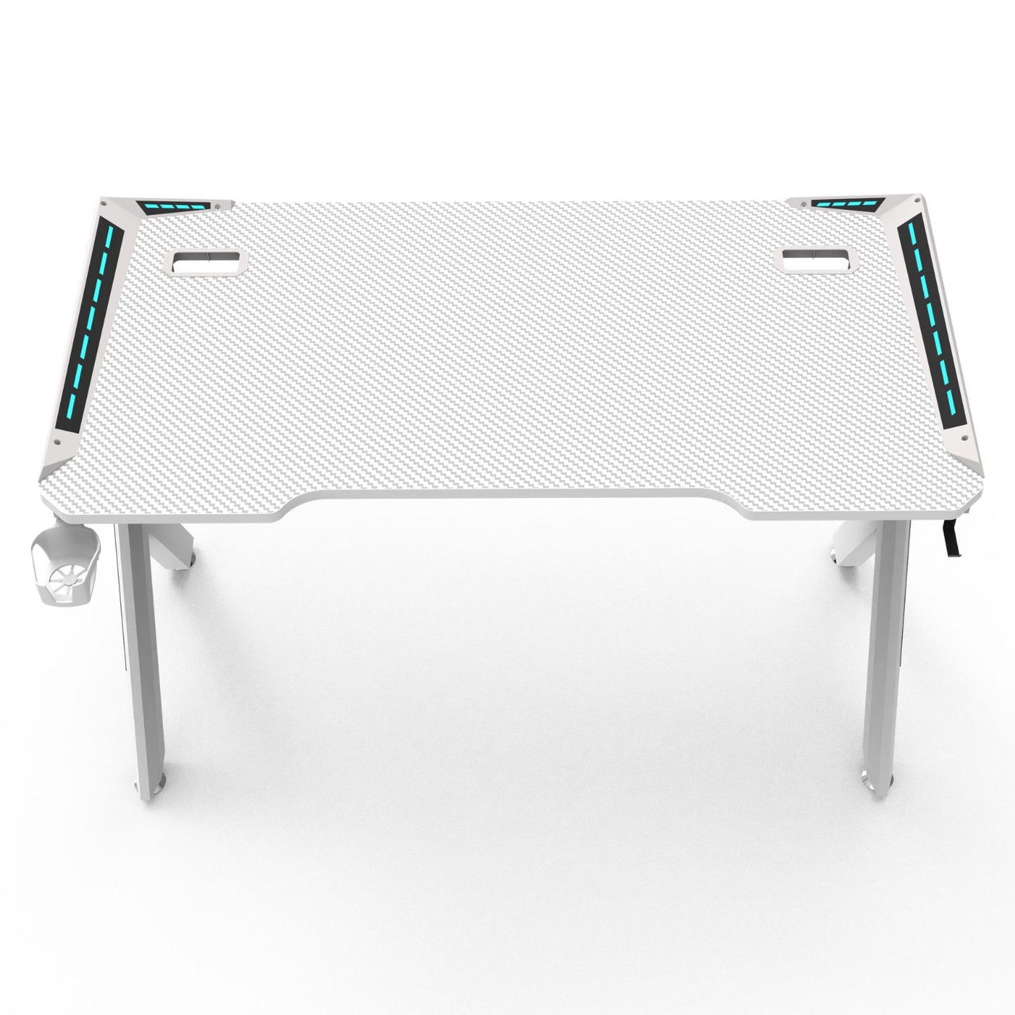 EKKIO RGB Gaming Desk Y Shape White 140cm EK-GD-104-AL