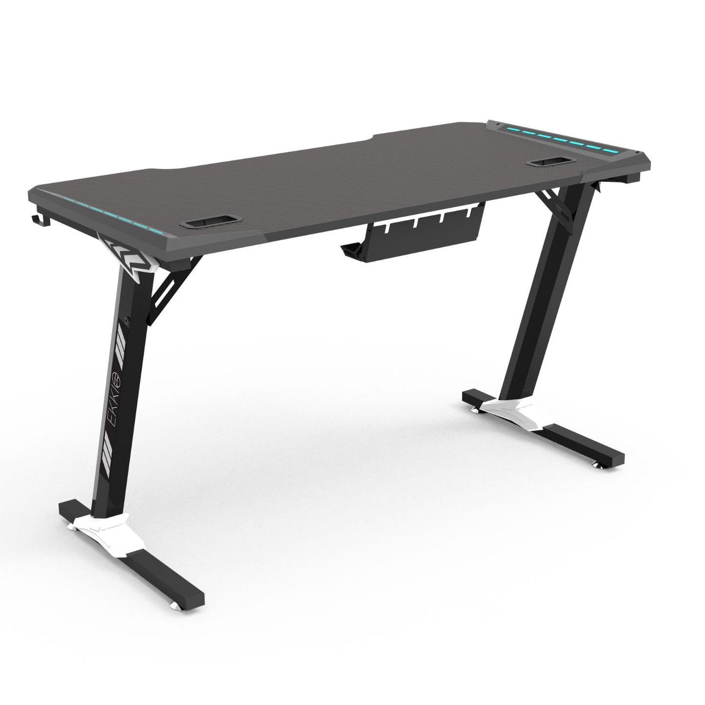 EKKIO RGB Gaming Desk Z Shape Black 120cm EK-GD-106-AL