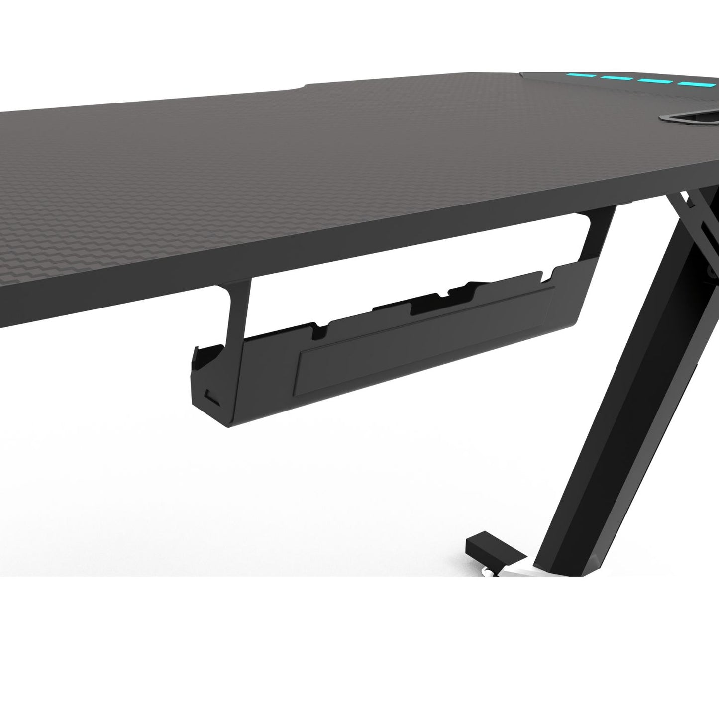 EKKIO RGB Gaming Desk Z Shape Black 120cm EK-GD-106-AL