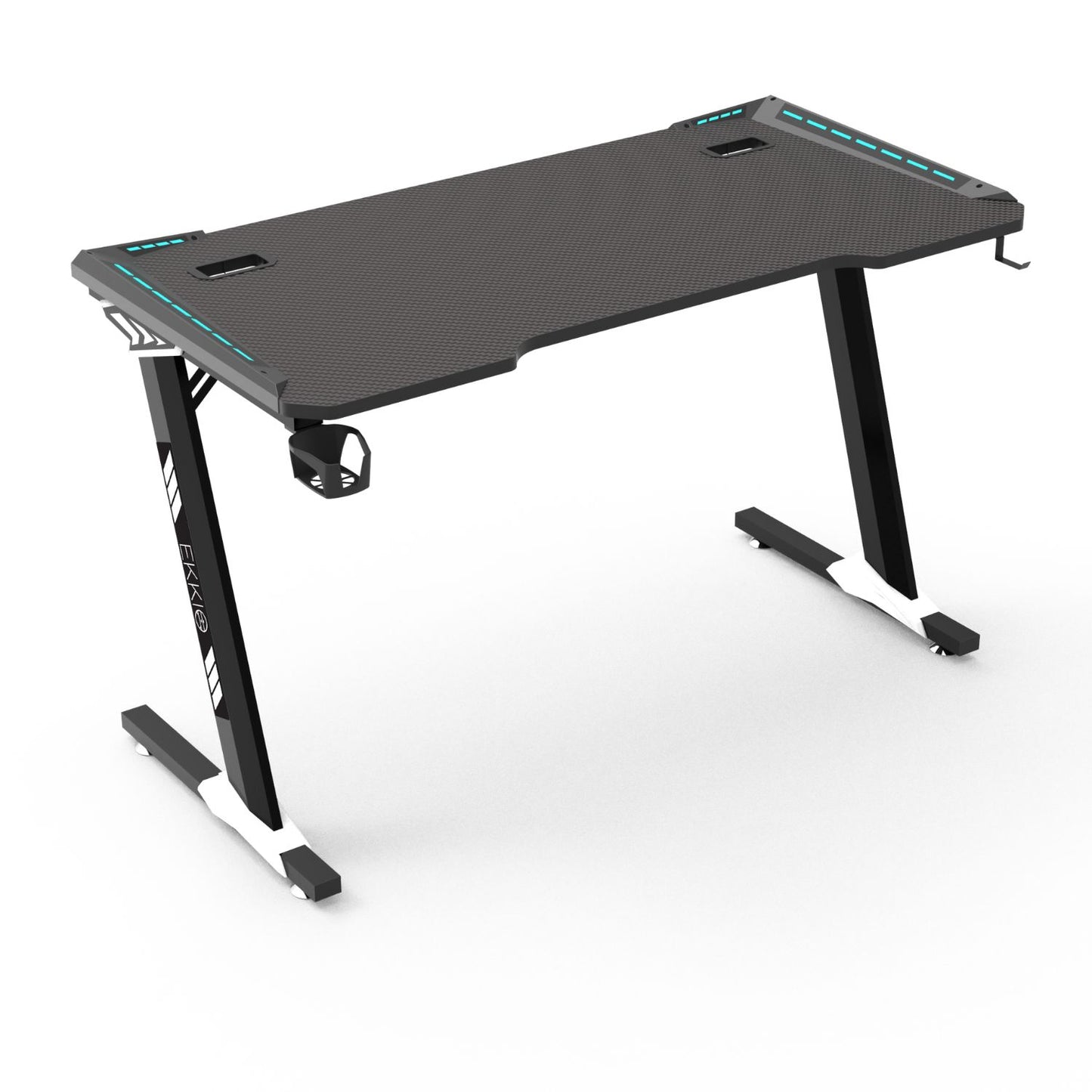 EKKIO RGB Gaming Desk Z Shape Black 120cm EK-GD-106-AL