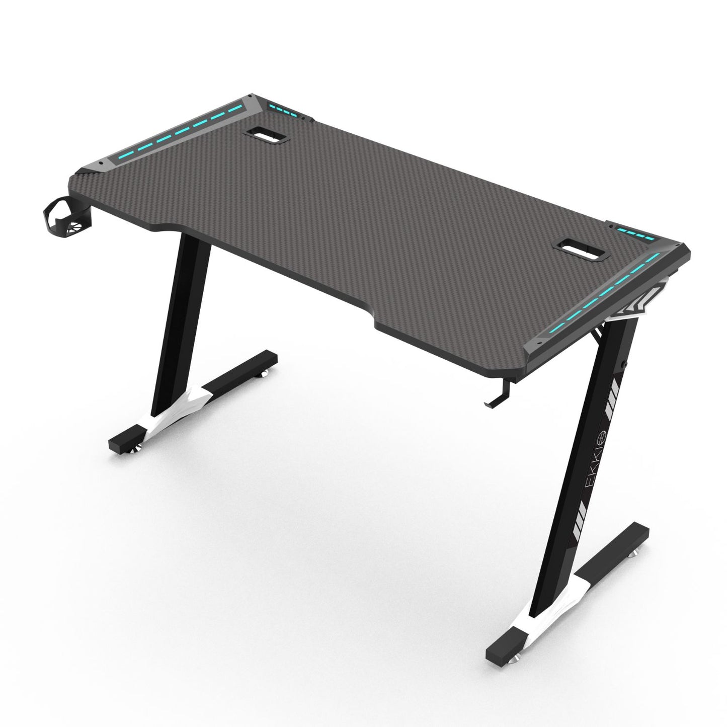 EKKIO RGB Gaming Desk Z Shape Black 120cm EK-GD-106-AL