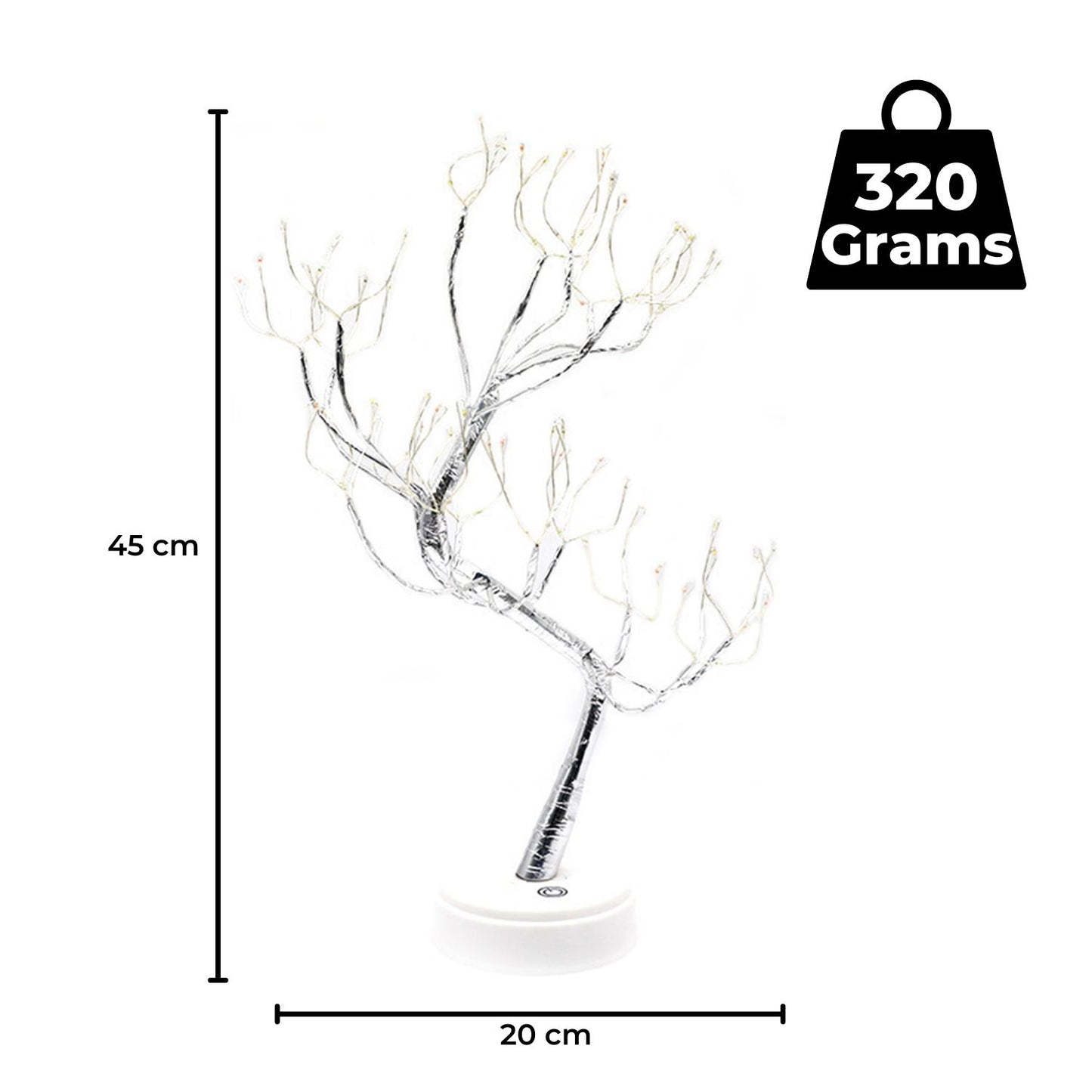 GOMINIMO Wood Desk Lamp- Bonsai Fairy Tree Lights Warm White-GO-WDL-105-JS