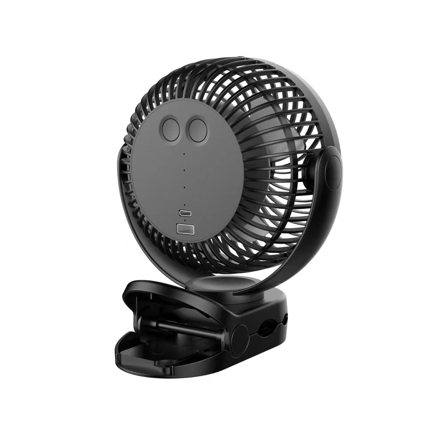 GOMINIMO 10000mAh Rechargeable Clip on Fan with Hook and LED Light GO-CF-100-YJE