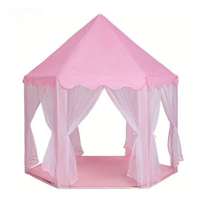 GOMINIMO Kids Hexagonal Tent (Pink with LED Lights)