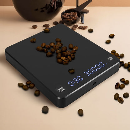 Miraklass 3kg Rechargeable Digital LCD Kitchen Coffee Scale