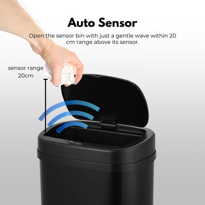 MIRAKLASS Sensor Bin 70L Black Oval