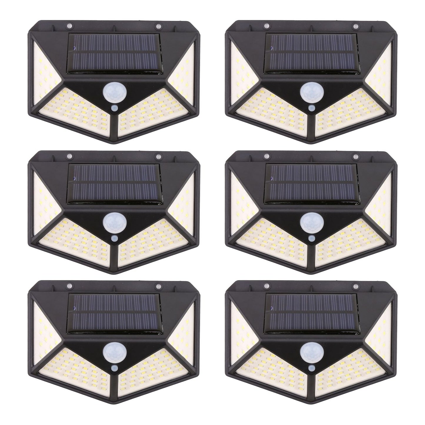 NOVEDEN 6 Packs Solar LED Lights with 3 Light Modes (Black)NE-SL-103-ZL