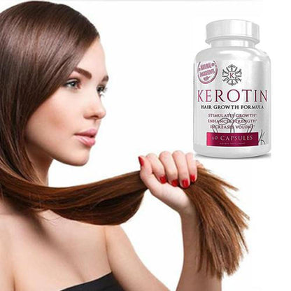 Kerotin Hair Growth Vitamin Supplements - Biotin and Keratin Capsules