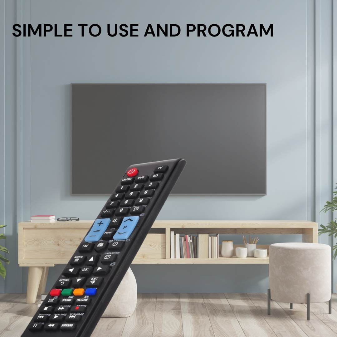 Universal Smart TV Remote Control Replacement - Compatible With Many Brands