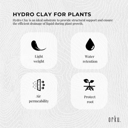 1L Hydro Clay Balls - Organic Premium Hydroponic Expanded Plant Growing Medium