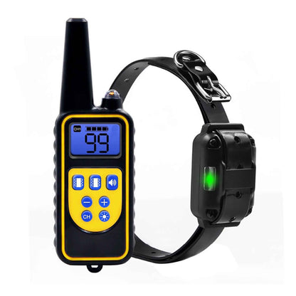 Dog Bark Collar - 1x 800m Range Receiver Vibration Sound Light Training Device