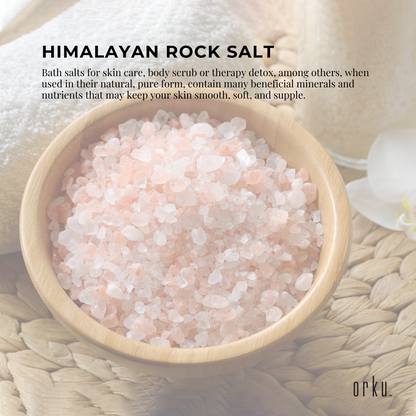 500g Pink Himalayan Bath Salts - Natural Crystal Rocks - Spa Therapy Body Scrub