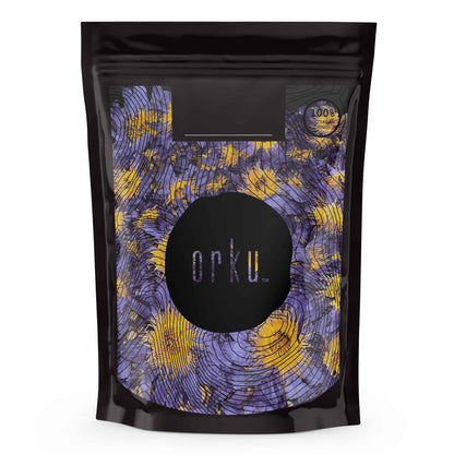 Orku 100g Dried Blue Lotus Flowers - Whole Open Lily Nymphaea Caerulea