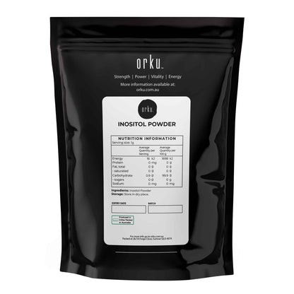 Orku 400g Myo Inositol Powder - Pharmaceutical-Grade Pure Unflavoured Supplement