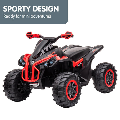 Kahuna GTS99 Kids Electric Ride On Quad Bike Toy ATV 50W - Red