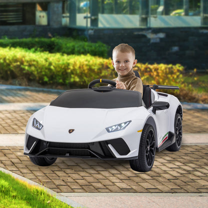 Kahuna Lamborghini Performante Kids Electric Ride On Car Remote Control by Kahuna - White