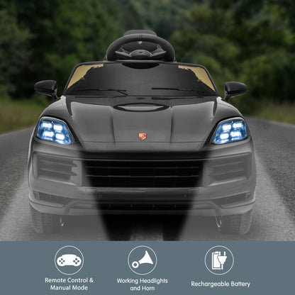 Kahuna Porsche Cayenne E Hybrid Coupe Licensed Kids Electric Ride On Car w/Remote Control 50W Dual Motors Speed Settings