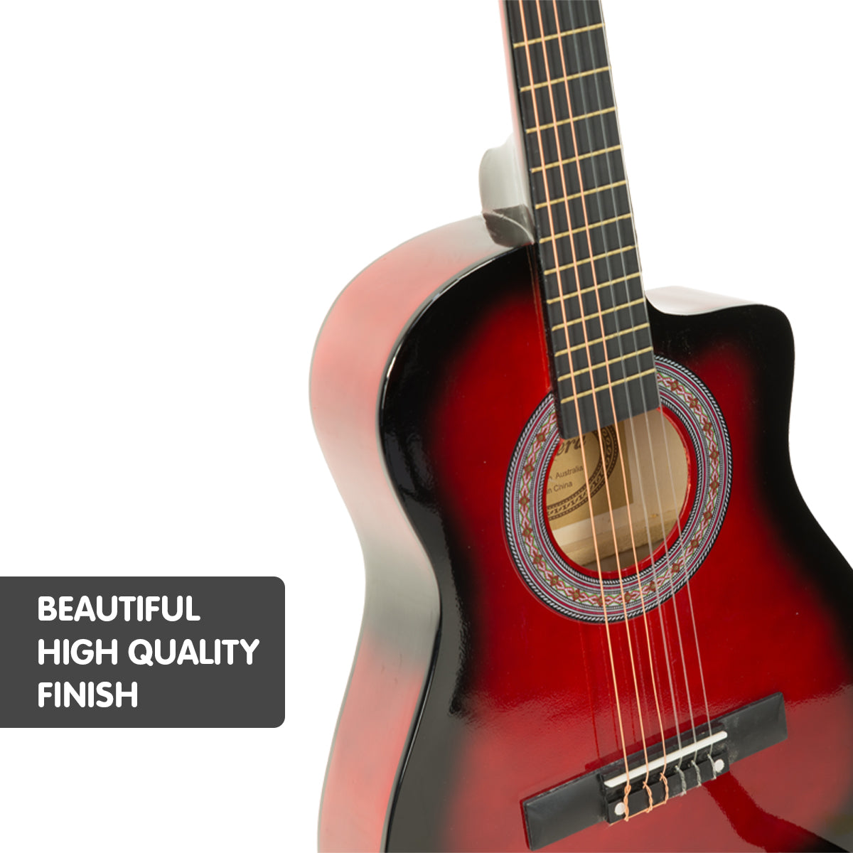 Karrera Childrens Acoustic Guitar Kids - Red