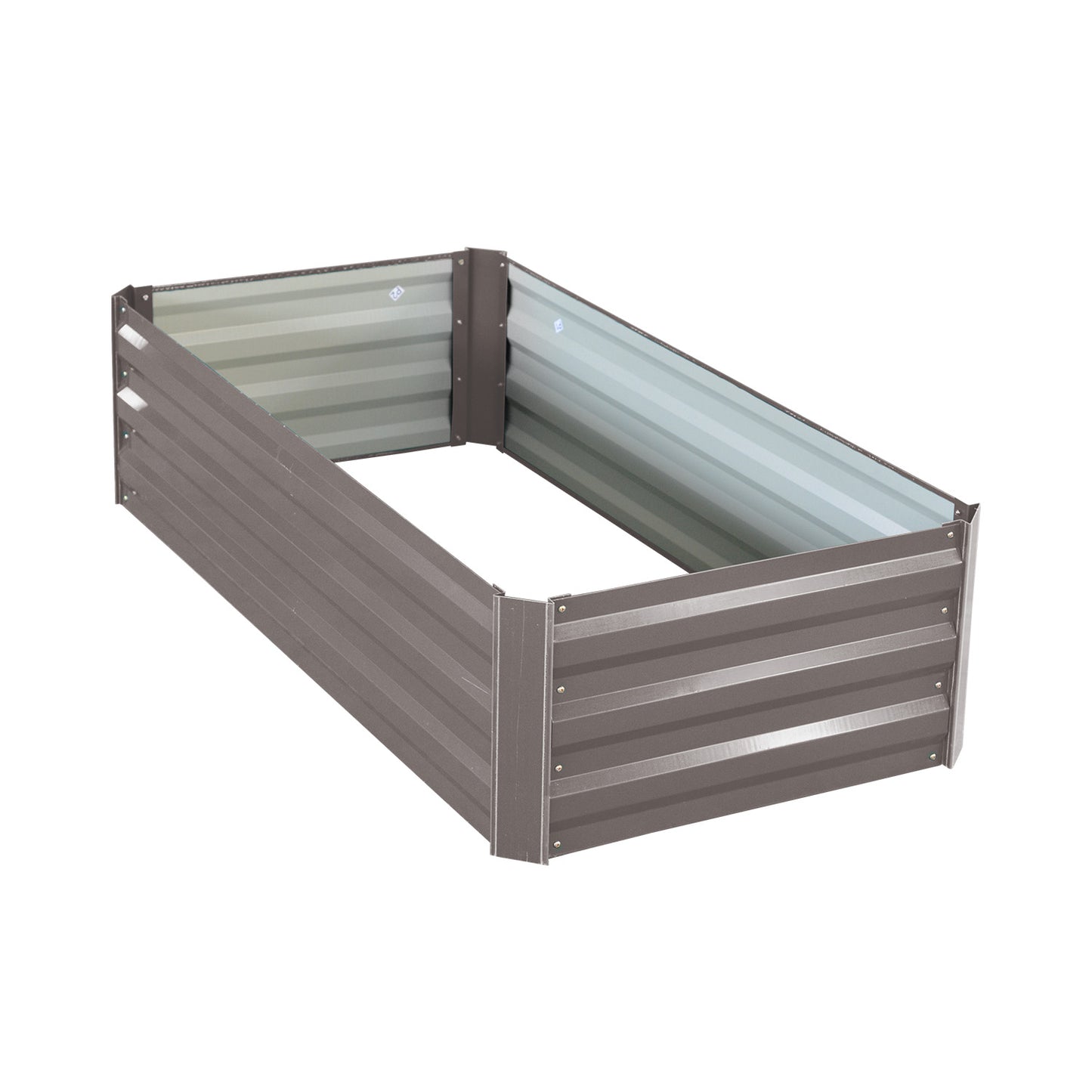 Wallaroo Garden Bed 120 x 60 x 30cm Galvanized Steel - Grey