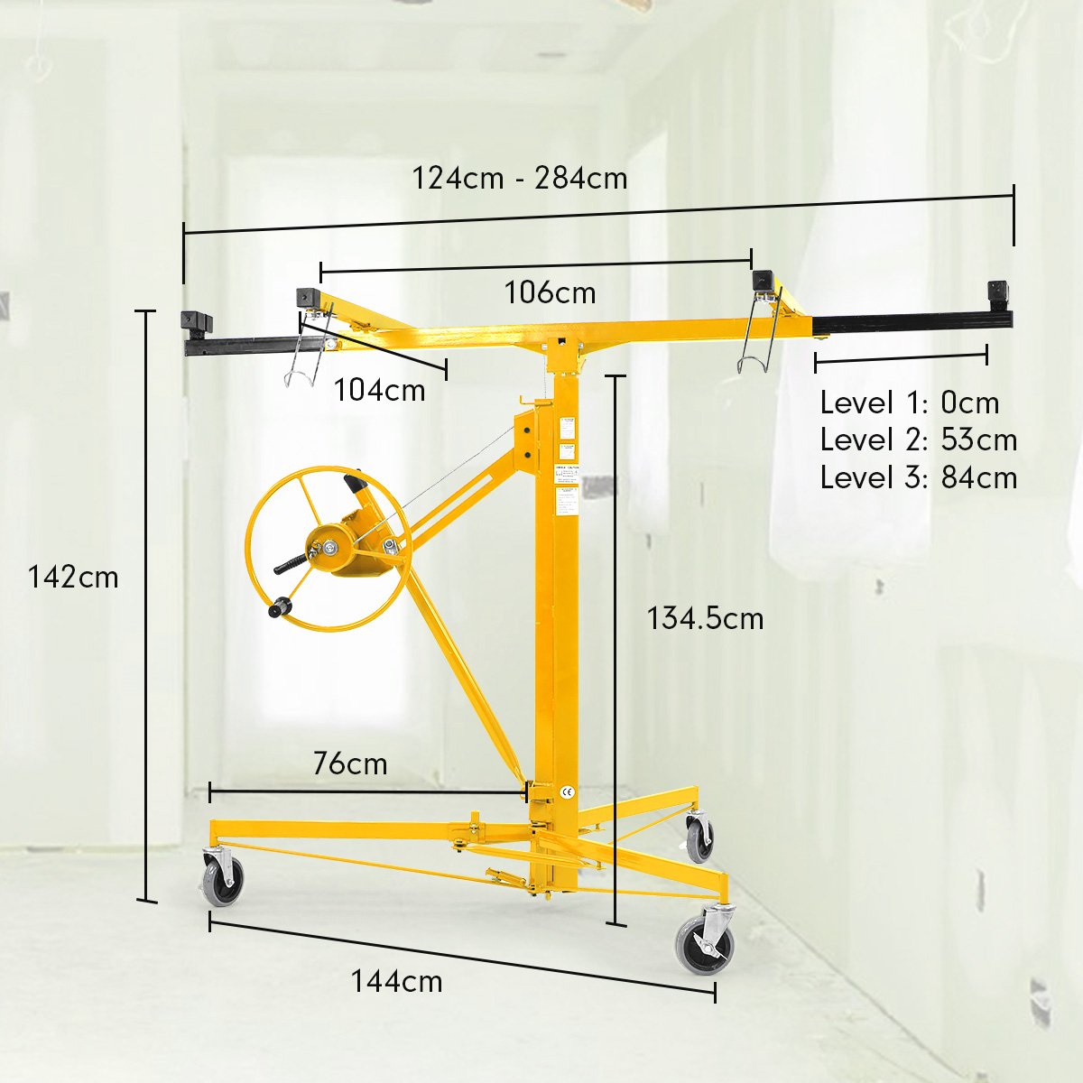 Kartrite 16ft Plaster Drywall Board Sheet Panel Hoist Lifter